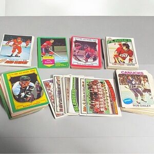 Lot of 50+ Vintage 1970s O-Pee-Chee Hockey Trading Cards NHL OPC and Topps